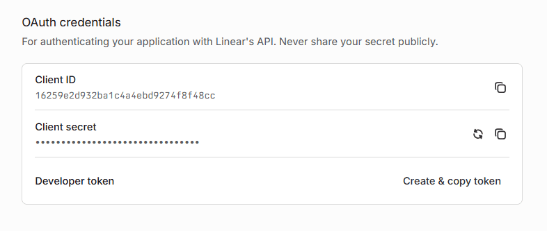 OAuth Credentials